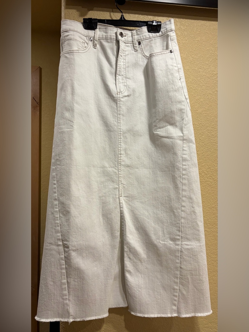 C Wonder white denim maxi skirt 8